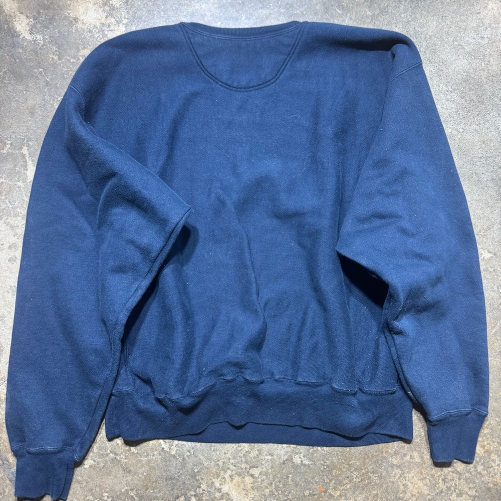Champion Reverse Weave Navy Crewneck Sweatshirt XL Tall - Picture 5 of 5